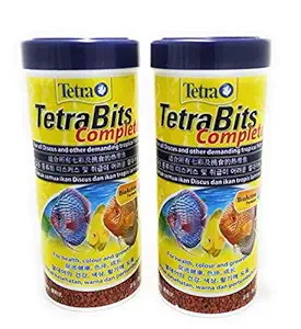 E'cella Tetra Bits Complete Fish Food for Growth 93 g / 300 ml - Pack of 2