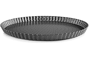 IBILI - Moule Tarte perforé Fond Amovible 30 cm IB835330, Black