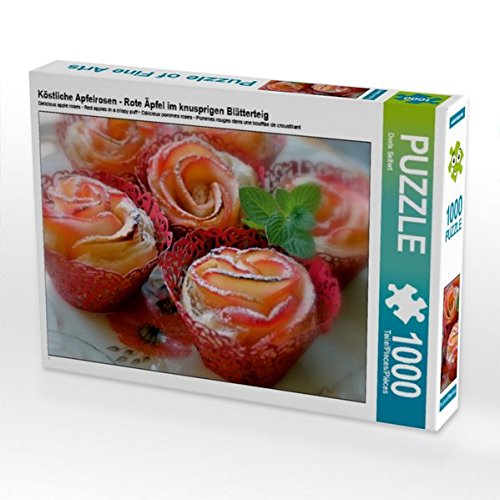 Preisvergleich Produktbild Köstliche Apfelrosen - Rote Äpfel im knusprigen Blätterteig 1000 Teile Puzzle quer
