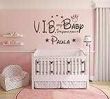 Wandtattoo mit Namen und Sternen ~ VIB Very Important Baby – Süße Träume ~ fürs Kinderzimmer und Schlafzimmer Mädchen und Jungen, 73030-58x35cm-schwarz, fürs Jungenzimmer, Mädchenzimmer Namensaufkleber Wandaufkleber Wandtatoos Sticker Aufkleber für die Wand, Tapetensticker, Tattoo aus Markenfolie mit Wunschname, in 32 Farben wählbar - 2