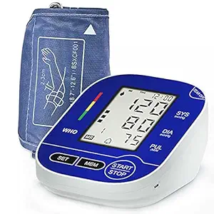 beatXP BP Machine - Fully Automatic Blood Pressure Monitor Large Cuff Size - One Button Operation - 1 Yr Warranty - Memory Feature with Pulse Rate Detection - Large Display Size