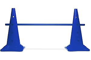 ‎SPORTIKEL24 SPORTIKEL24 Kombi Kegel-Hürde – Steckhürde für Agility Training – Sprung- & Slalom-Hütchen für Hund, Sport, Pferd & Kind – 50 cm