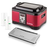 Klarstein Set Olla de cocción lenta Tastemaker y envasadora al vacío FoodLocker Slim (cocina saludable en casa, máquina cocción al vacío)