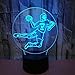 Produktbild Kreative 3D Handball Nacht Licht 7 Farben Andern Sich USB Adapter Touch Schalter Dekor Lampe Optische Täuschung Lampe LED Lampe Tisch Kind Geburtstag Weihnachten Geschenke