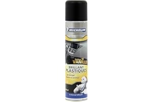 MICHELIN Expert 009448 Nettoyant Brillant Plastiques Voiture, Renove et Protège, Vanille, 400 ML