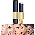2 in 1 Foundation & Concealer Stick, Double-Head Color-Changing Moisturizing Stick, Face Foundation Concealer Stick, Hydrating Foundation Stick Full Coverage (Ivory)
