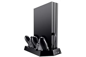 OSTENT Support Vertical de hub de Ventilateur de Chargeur de contrôleur de Double Support Vertical pour la Console de Sony PS4 / Slim/Pro