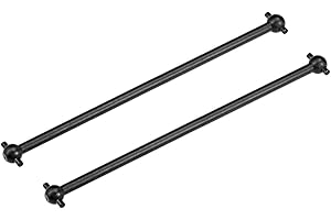 sourcing map 100mm Coche Perro Hueso Accionamiento Eje para 1/10 RC Coche Camión Negro Negro 2uds