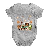 TWISTED ENVY Baby - Jungen Einteiler Gr. 0-3 Monate, grau meliert