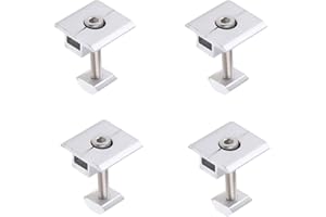 TEVILIK 4 Stücke Solarmodul Halterung Mittelklemmen, Solarpanel Montagehalterungen, Solar Panel T-förmige Mittelklemme Befestigung Halterungen für gerahmte Photovoltaik Solarpanel Solarmodul 35mm