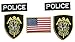 Produktbild Hawaii Police Department FANCY DRESS / AIRSOFT Fancy Kleid Eisen auf Patch – Set of 5 Stickerei-Abzeichen
