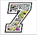 Produktbild Aufkleber Zahl ANZANL NUMBER 7 RENNEN 12 cm ZENTIMETERN - STICKER BOMB - cross spur auto moto stickers