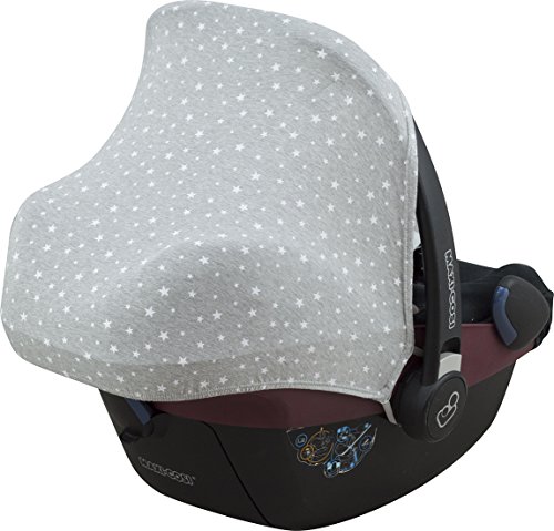 Sonnenverdeck für Maxi-Cosi Pebble y Bébé confort Gruppe 0 -grauen Farben mit White Star - 2