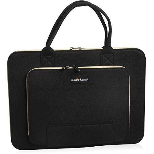 Sidiou Gruppe Mode Laptop Tasche Tablet PC Paket Laptop-Hülle wasserdichtes Gewebe Tasche Mode Laptop Tasche Tablet PC Paket Laptop-Hülle wasserdichtes Gewebe Tasche (17 Zoll, schwarz)