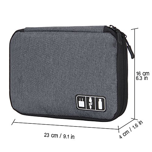 Veevan Tragbare Universal Elektronikzubehör-Reisekasten Organizer für Handys Power-Banks USB-Kabel - 6