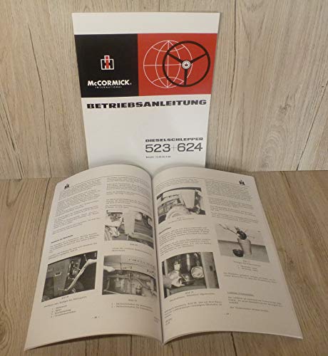 Preisvergleich Produktbild IHC Betriebsanleitung Bedienungsanleitung Traktor 523 624