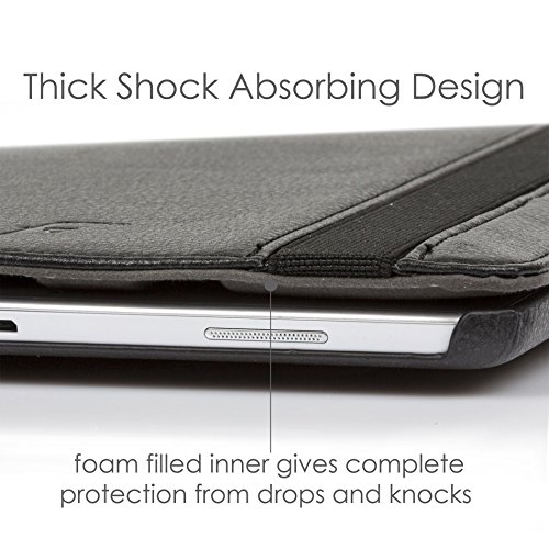 ForeFront Cases® Neue Leder Drehbar Hülle / Tasche / Case / Cover für Samsung Galaxy Tab S 10.5 T800 – Rundum-Geräteschutz und intelligente Auto-Sleep-Wake-Funktion mit 3-JAHRES-GARANTIE VON FOREFRONT CASES – inkl. Eingabestift - 8