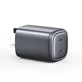 UGREEN Nexode 100W USB C Wall Charger 2 Ports Type C GaN Fast Power Adapter Support PD 20W Compatible with Macbook Pro, Macbo