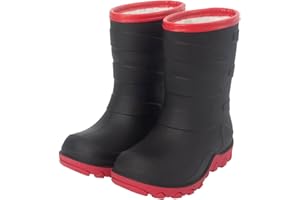 FUNCOO PLUS Mädchen Jungen Winter Warm Fleece gefüttert Gummistiefel Kinder Regen Schneestiefel Gummistiefel 27-38