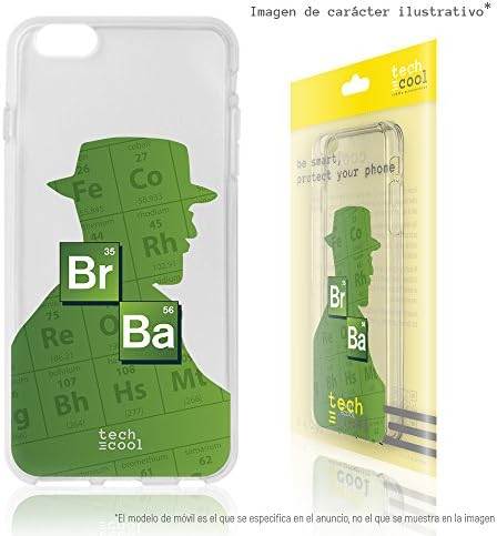 Google Pixel 2 XL Case FunnyTech® Silicone Gel Cover Transparent for Google Pixel 2 XL [Exclusive Design, High-Definition Printing] [Bright Colors] [Ultra Thin 1,5mm] [Shock-Absorption] [Flexible] [Serie Breaking Bad silueta Heisenberg transparente]