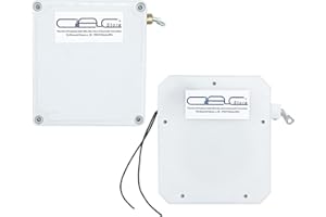 Glac Store® Capteur à volets roulants pour volet roulant contact avec pinces ou fil avec cordon de câble 3 mètres en nylon universel pour toutes les alarmes anti-vol (avec pinces de connexion)