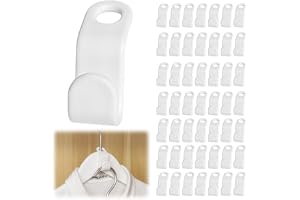 GGUFAY Anslutningskrokar, plastkontakter, platsbesparande galgar, kopplingshängare, hängare krokar, för att organisera och sp