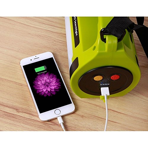 LE 1000lm LED Handscheinwerfer wiederaufladbare Akkulampe dimmbar 10W 3 Lichtmodi 2 Helligkeitsstufen 3600mah Powerbank Handlampe USB-Kabel inkl. IPX4 Wasserdicht Strahler Arbeitsleuchte ideal für Camping Outdoor - 7