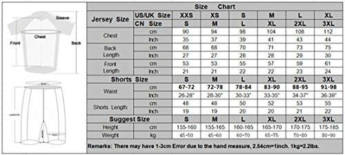 ParaCity Herren/Damen kurzärmeliger Anzug Jersey Radbekleidung Trikot für Reiten Radfahren Radsport MTB - 7