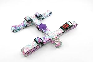 ASTORPET | Arnés Antitirones en Forma de H | Collar para Mascotas con Cierre de Seguridad y Presilla Cosida | Arnés Multifuncional para Perros y Gatos | Diseño Bubbles - Talla L