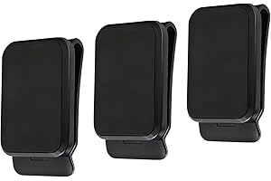 Xuoxeji Magnetic Belt Clip Tool Holder for Belt, Strong Tool Belt Magnet, Clip On Magnetic Tool Holder for Screws, Nails, Hammer – 1/2/3 Pack (Set)