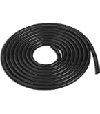 Tuyau En Silicone Haute Température Pour Vide Automobile – 4 Pieds, 6mm Intérieur, Résiste à 130 PSI (noir)