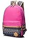 Produktbild Leaper lässig leichtes canvas Laptop Tasche Umhängetasche Schule Rucksack (Rosa)