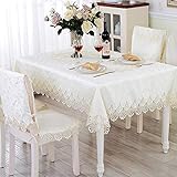 El mantel de encaje vintage se adapta a 4-6 personas, puede proteger su mesa de arañazos y derrames, también puede disfrutar de una larga vida útil, fácil de limpiar y usar muchas veces.