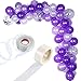 Produktbild Tatuo 112 Stück Ballon Girlande Kit Ballon Arch Garland für Hochzeit Geburtstag Party Dekorationen (Weißes Purpur)
