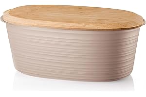 Guzzini - Tierra, Contenitore per Pane con Coperchio, in Plastica Riciclata - Grigio Tortora, 31,5x16,5xh12,9 | 3 LT - 197300158
