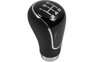 DONKIVVY 5 Speed Gear Shift Knob, Leather Gear Shift Knob Fits for Mazda 2 3 6 2006-2012