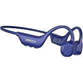 IFECCO Bone Conduction Headphones, Bone Headphones with Microphone | Bluetooth 6.0 Bone Conduction Helmets, IP67 Waterproof,