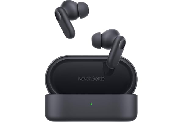 OnePlus Nord Buds 2r True Wireless in Ear Earbuds with Mic, 12.4mm Drivers, Playback:Upto 38hr case,4-Mic Design, IP55 Rating Deep Grey
