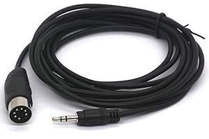 OpenII 7-pinowy kabel DIN, męski na 3,5 mm 1/8" męski adapter audio kabel do Bang & Olufsen B&O, Naim, Quad systemy stereo (1,5 metra)