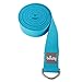 Produktbild Yogagurt ASANA BELT mit Mettalverschluss, abgerundeter Schiebeverschluss, Yoga Gurt aus Baumwolle, praktisches Yogazubehör, Basic Hilfsmittel nicht nur für Anfänger (aqua/hellblau)