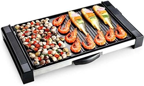 2000 Watts Household Electric Baking Pan, Korean Non-Stick Pan Smoke-Free Electric Pan, Indoor / Outdoor 5-Speed Adjustable Temperature Barbecue Machine