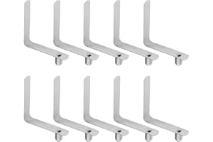 SG Store 10pcs Clips de Poteau de Tente Pinces à Ressort de Pagaie de Kayak en Acier Inoxydable Pinces à Ressort de Bouton Poussoir de Poteau de Tente de 6mm pour Pagaies de Canoë-Kayak