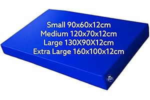 OS&CO PRODUCTS UK Landing Crash Fitness Mats, Water-resistant, multi-purpose,12cm extra thick foam mats, 8 Colours and 4 sizes Anti-slip base zipped removable cover