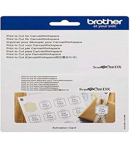 Brother Accessory Set for Scanncut DIY Cutting Machine, Matt, Tools, Metal Plates and 50 Embossed Patterns
