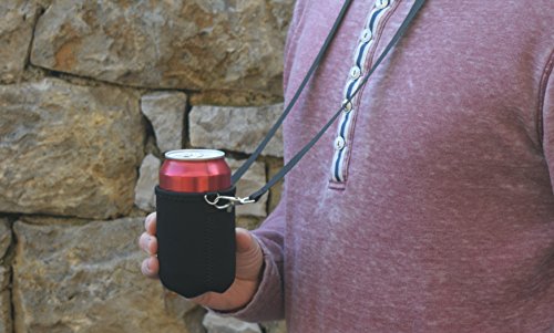 BeerHolder – Dosenhalter für den Hals, Dosenhalterung inkl. Halstrageband, Glashalter, Flaschenhalter (Lanyard) - 5