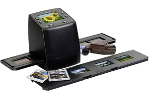 Technaxx Filmscanner för diabilder, negativ och 35 mm-film DS-02 | 5MP CMOS-sensor, 2,4 tums färgskärm, SD/SDHC upp till , fristående drift utan PC
