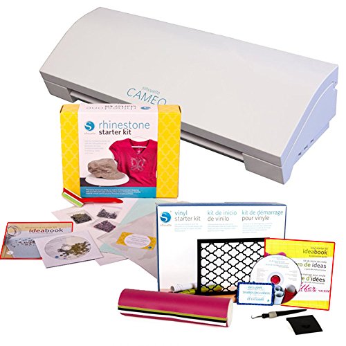 Preisvergleich Produktbild Silhouette Cameo 3 mit Vinyl und Rhinestone Starter Kit
