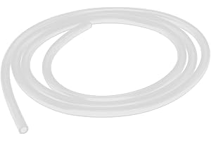 SOURCING MAP Sourcingmap 3mm x 5mm Silicone Vacuum Translucent Tube Beer Water Air Pump Hose Pipe 1 Meter Long