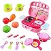 Price comparison product image deAO Toys Little Chef Kitchen Mini Carry Case Portable Role Play Set with Accessories (Pink)