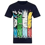 Camiseta de la mejor calidad, de 100 % algodón. Con la etiqueta oficial de Marvel en la costura lateral.